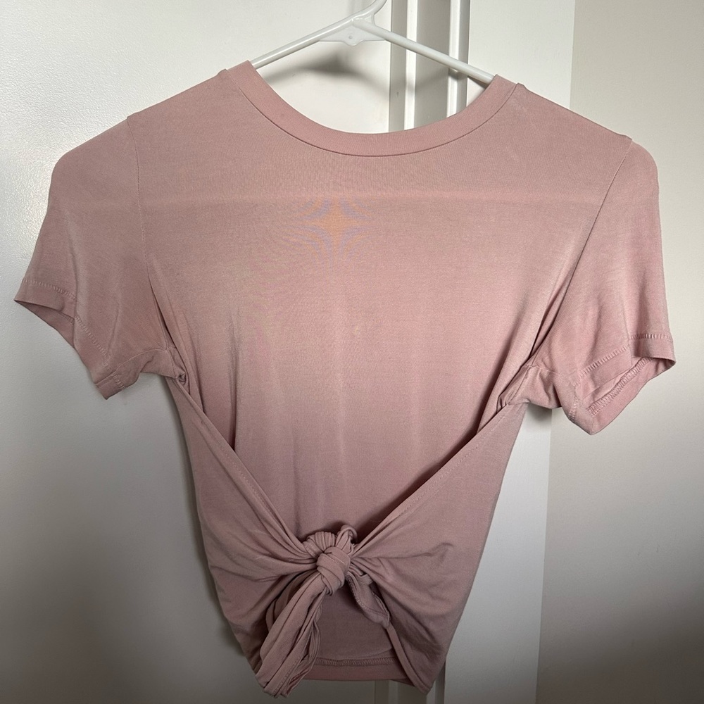 Wilfred free cropped tie tee shirt